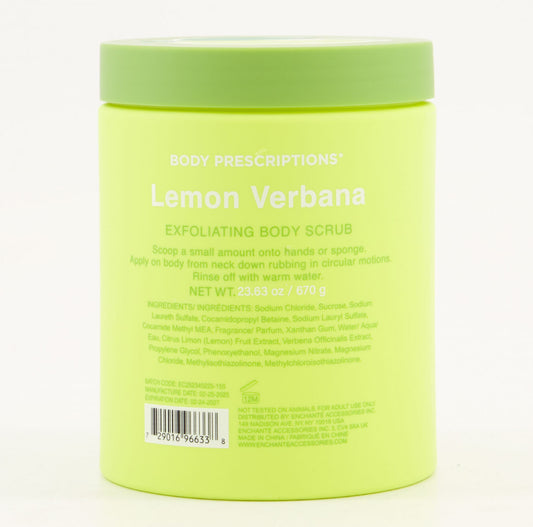 Body Prescriptions Lemon Verbena Body Scrub & Dry Brush Set