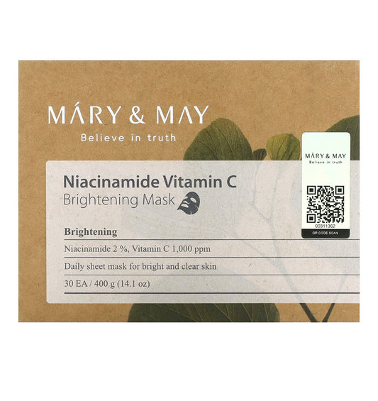 Mary & May - Niacinamide Vitamin C brightening beauty mask made in Korea