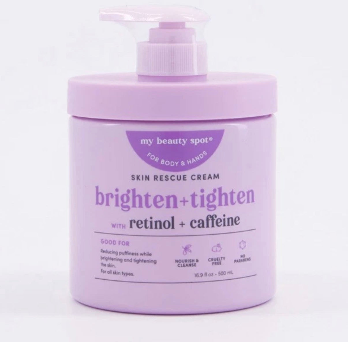 My Beauty Spot Brighten + Tighten Skin Rescue Cream – Retinol + Caffeine