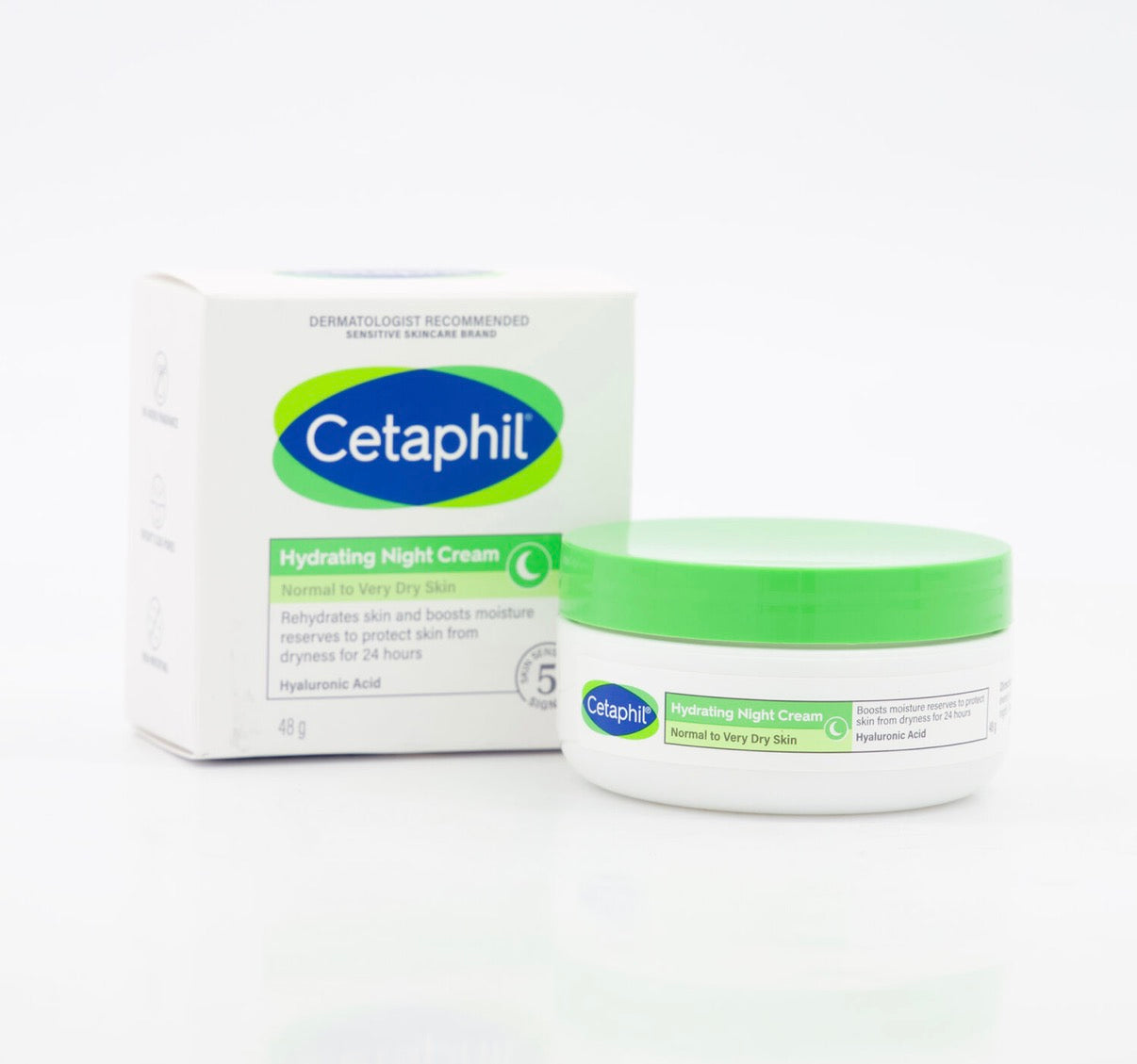 Cetaphil Hydrating Night Cream with Hyaluronic Acid – Normal to Very Dry Skin