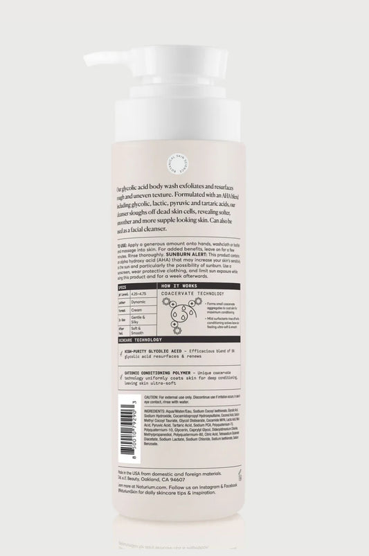Naturium The Smoother Glycolic Acid Exfoliating Body Wash