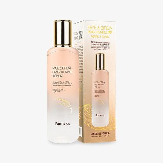 Rice & Bifida Brightening Toner by Farm Stay - Made in Korea