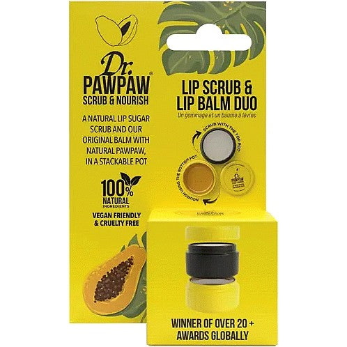 Dr. PawPaw Scrub & Nourish Lip Scrub & Lip Balm Duo