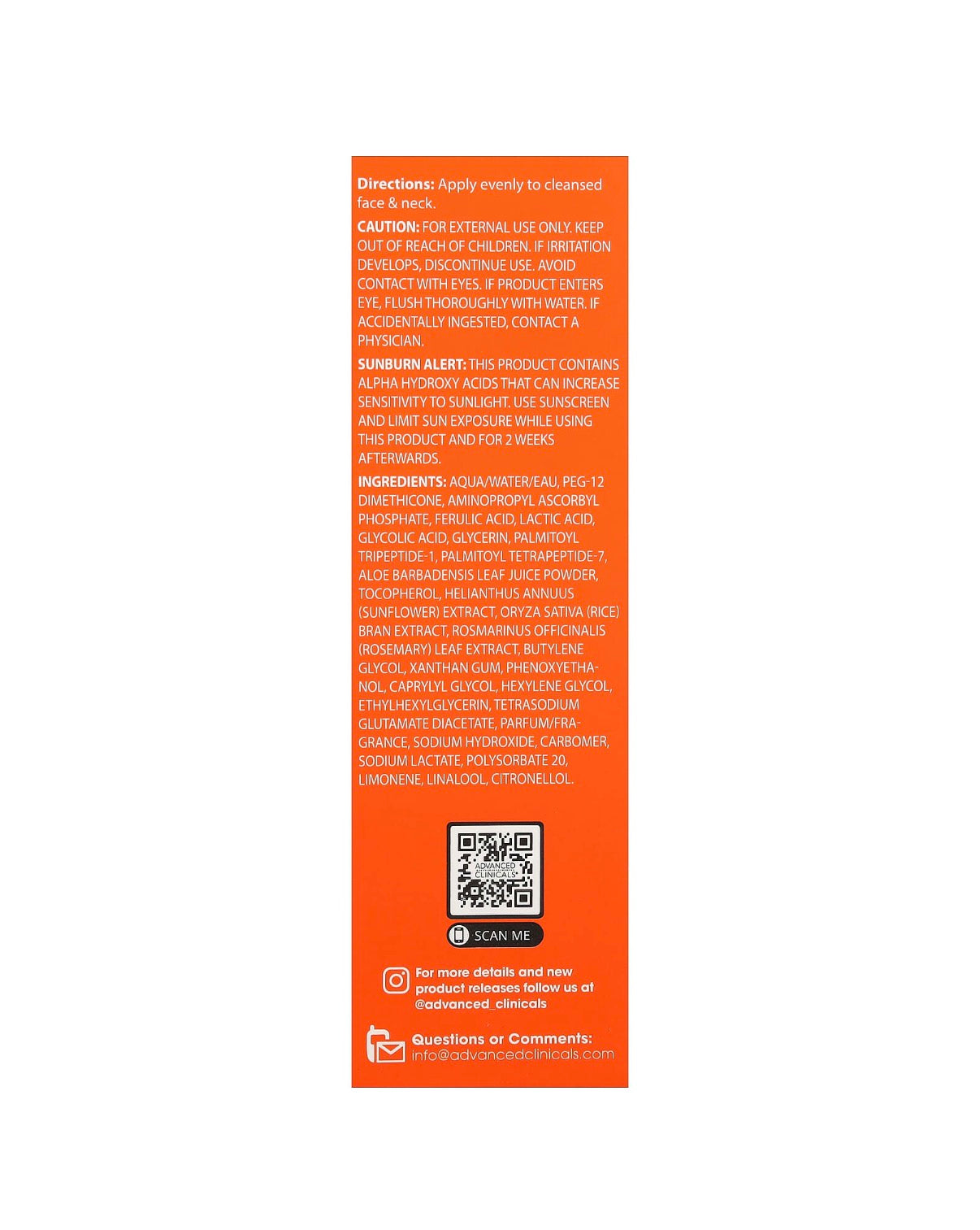 Advanced Clinicals Vitamin C Brightening Serum