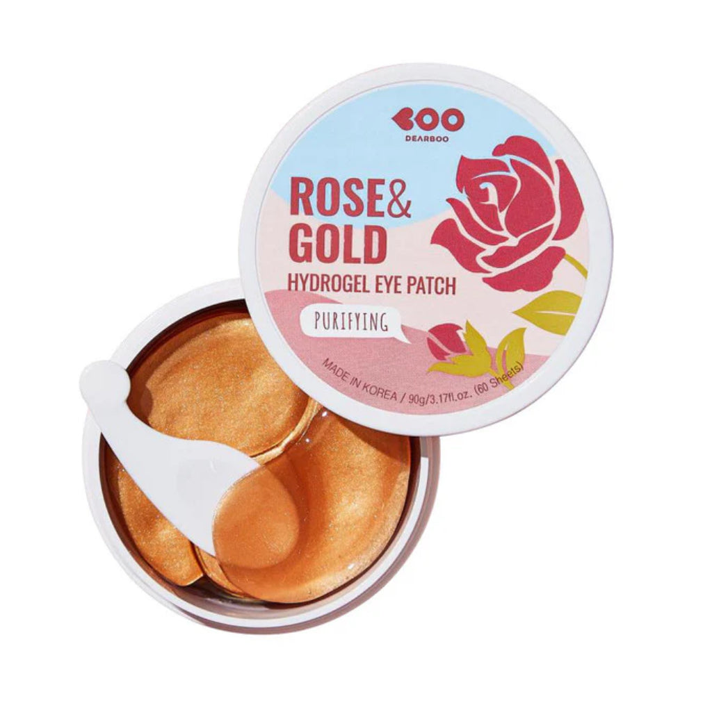 Dearboo Rose & Gold Hydrogel Eye Patch made in Korea