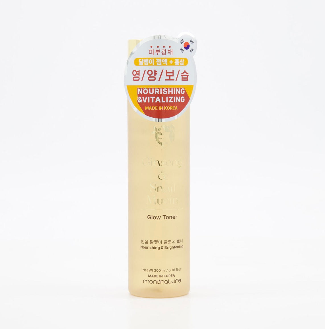 Mont Nature Ginseng & Snail Mucin Glow Toner – Nourishing & Brightening
