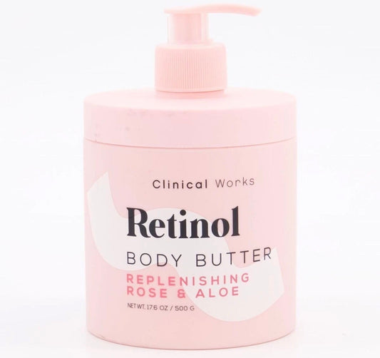 Retinol Body Butter – Replenishing Rose & Aloe by Clinical Works