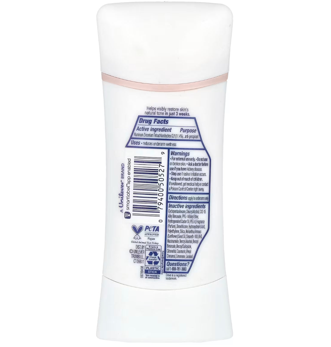 Dove Even Tone Antiperspirant Deodorant Stick