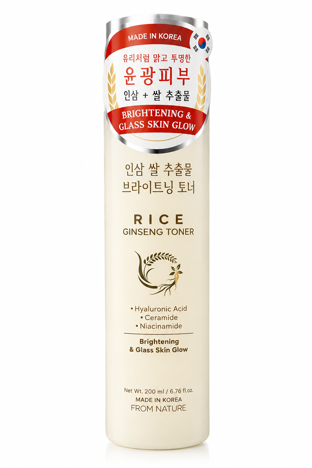 Rice & Ginseng Brightening Glass Skin Glow Toner
